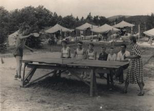 У спортивно-оздоровчому таборі «Карпати». Др. пол. 1950-их рр.